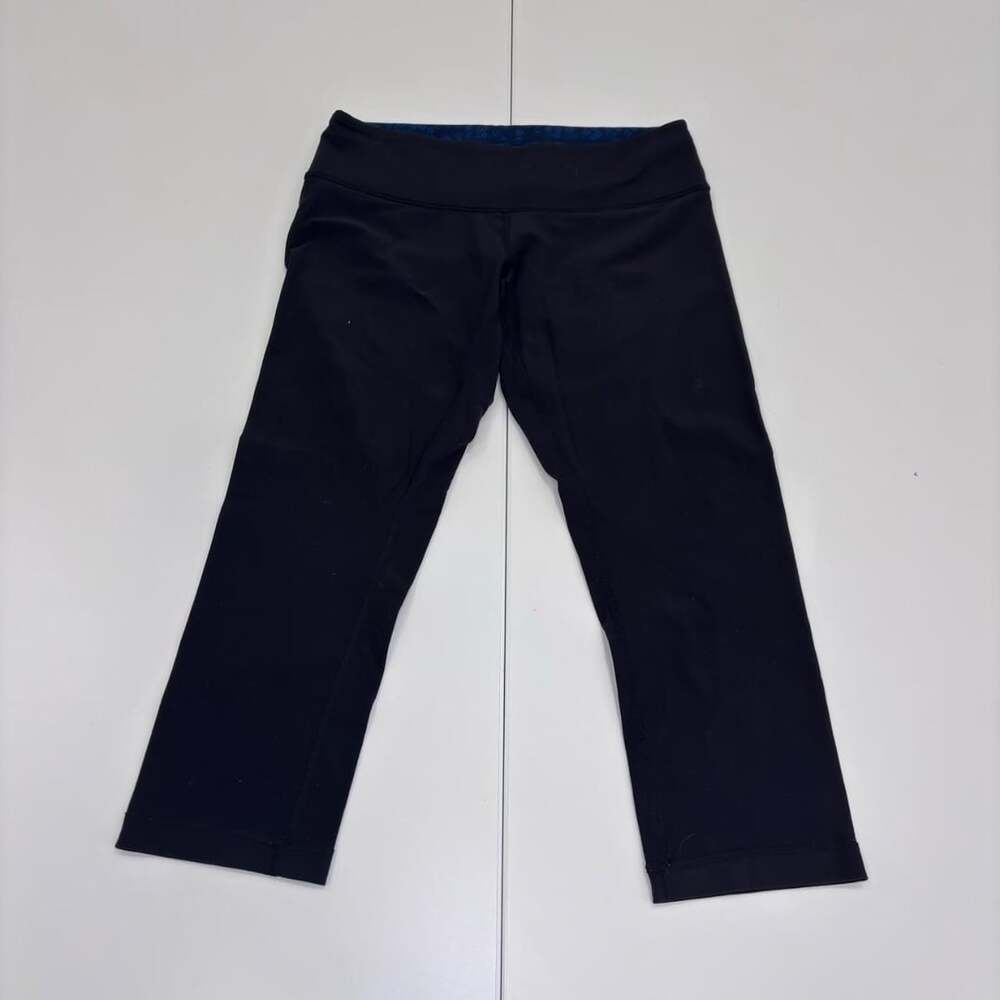 Lululemon Black High Rise Cropped Leggings Size 6